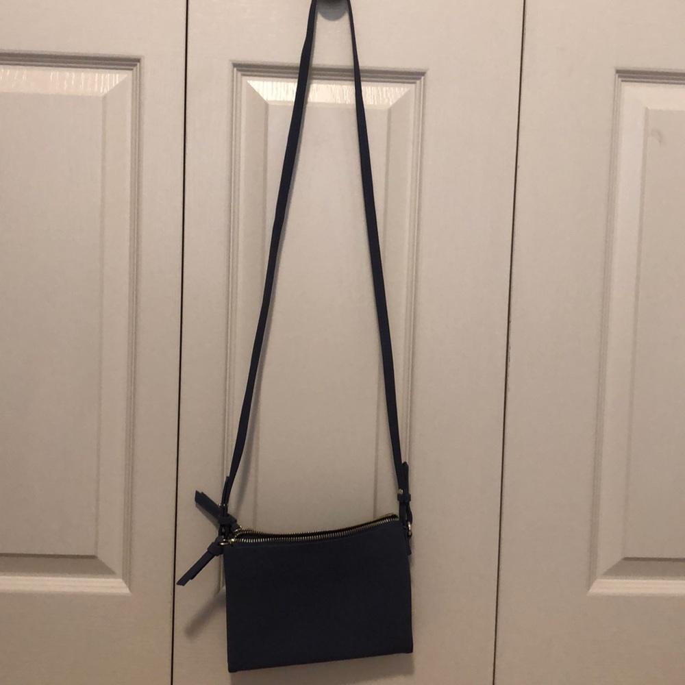 Suede-feeling crossbody bag